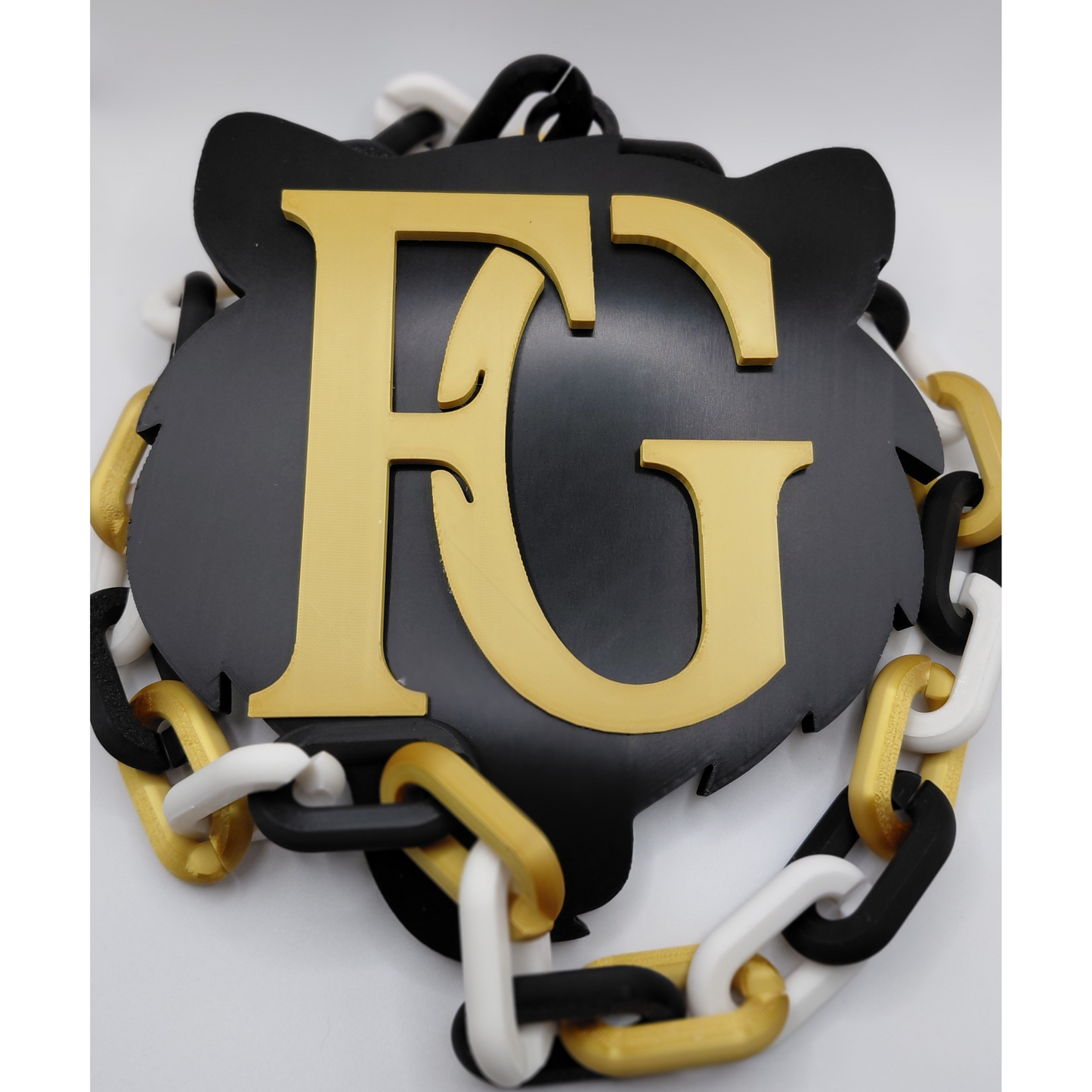 Bold Hype Chain Team spirit game day necklace – custom fan chain Personalized hype chain award for baseball or softball team Custom 3D printed hype chain necklace with team logo