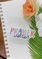 Prayer Warrior, Christian Clear Vinyl Sticker