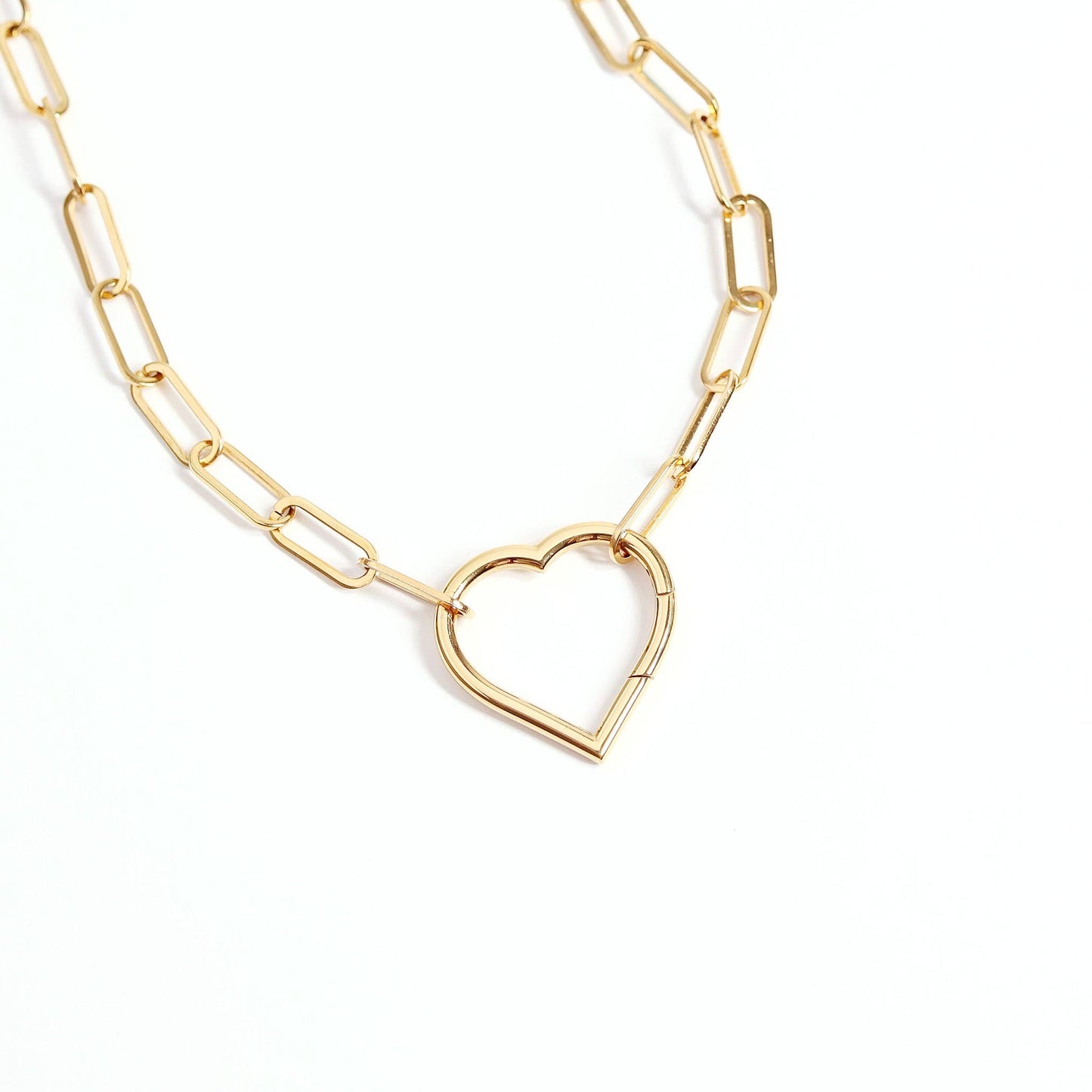 WJW - 18K Gold PVD Stainless Steel Paperclip Chain - By The Foot: Stainless / 2.5mm