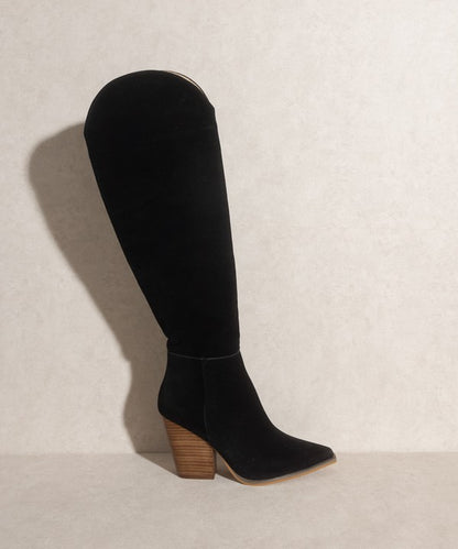 Clara Knee-High Western Boots