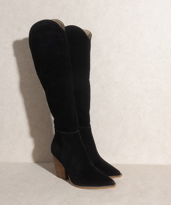 Clara Knee-High Western Boots
