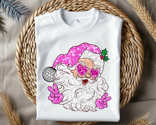 Santa Faux Glitter PNG