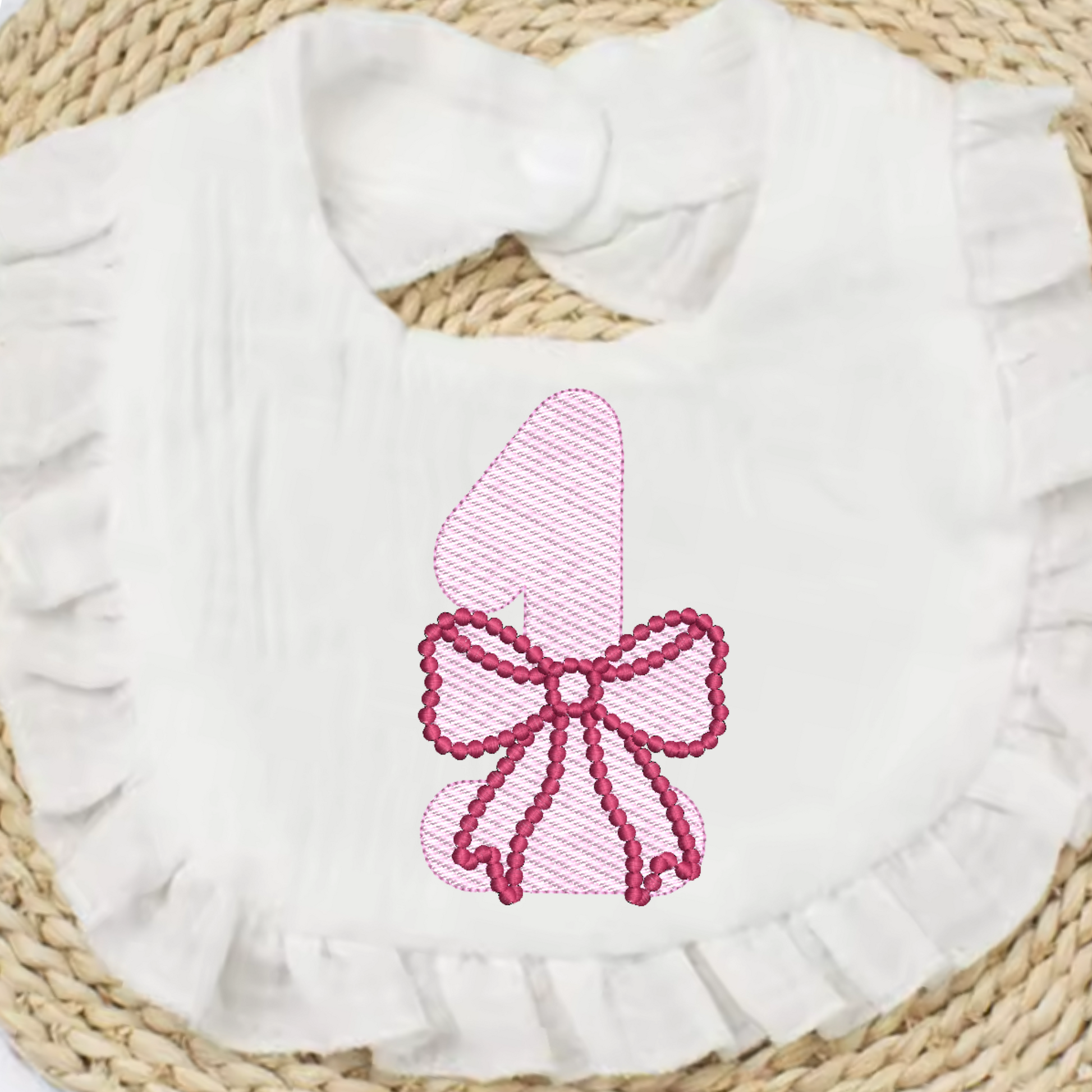 little girl first birthday embroidery, baby embroidery design bundle, first birthday applique files, 1st birthday embroidery digital download, birthday machine embroidery patterns pink bow Etsy store