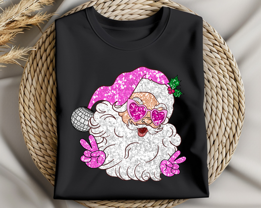 Santa Faux Glitter PNG