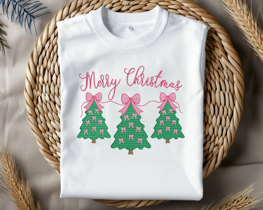 Merry Christmas Trio Embroidery File