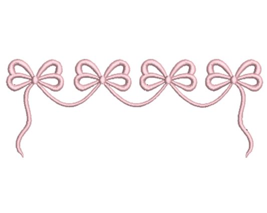 Draped Bow Embroidery