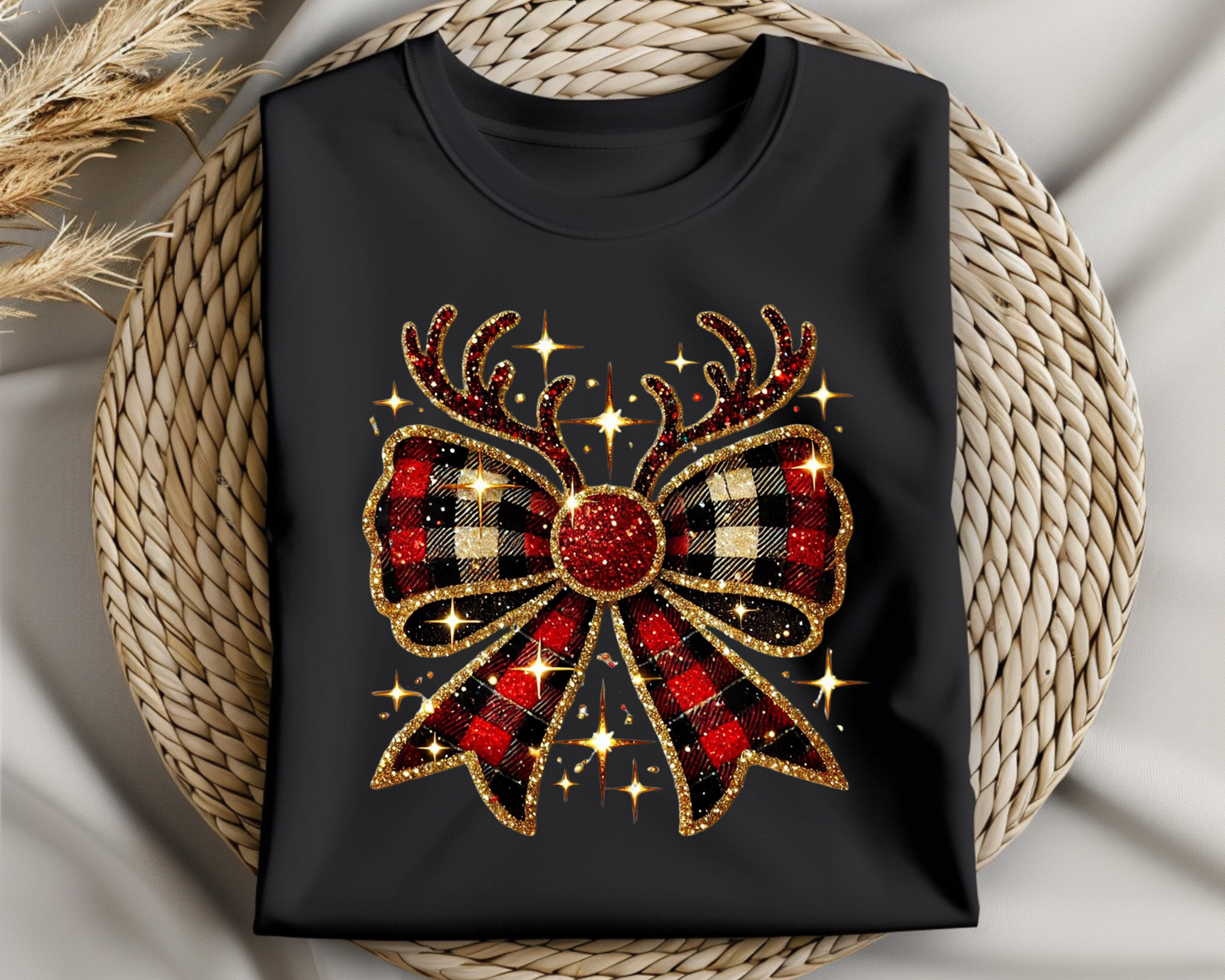 Reindeer Bow Graphic Design