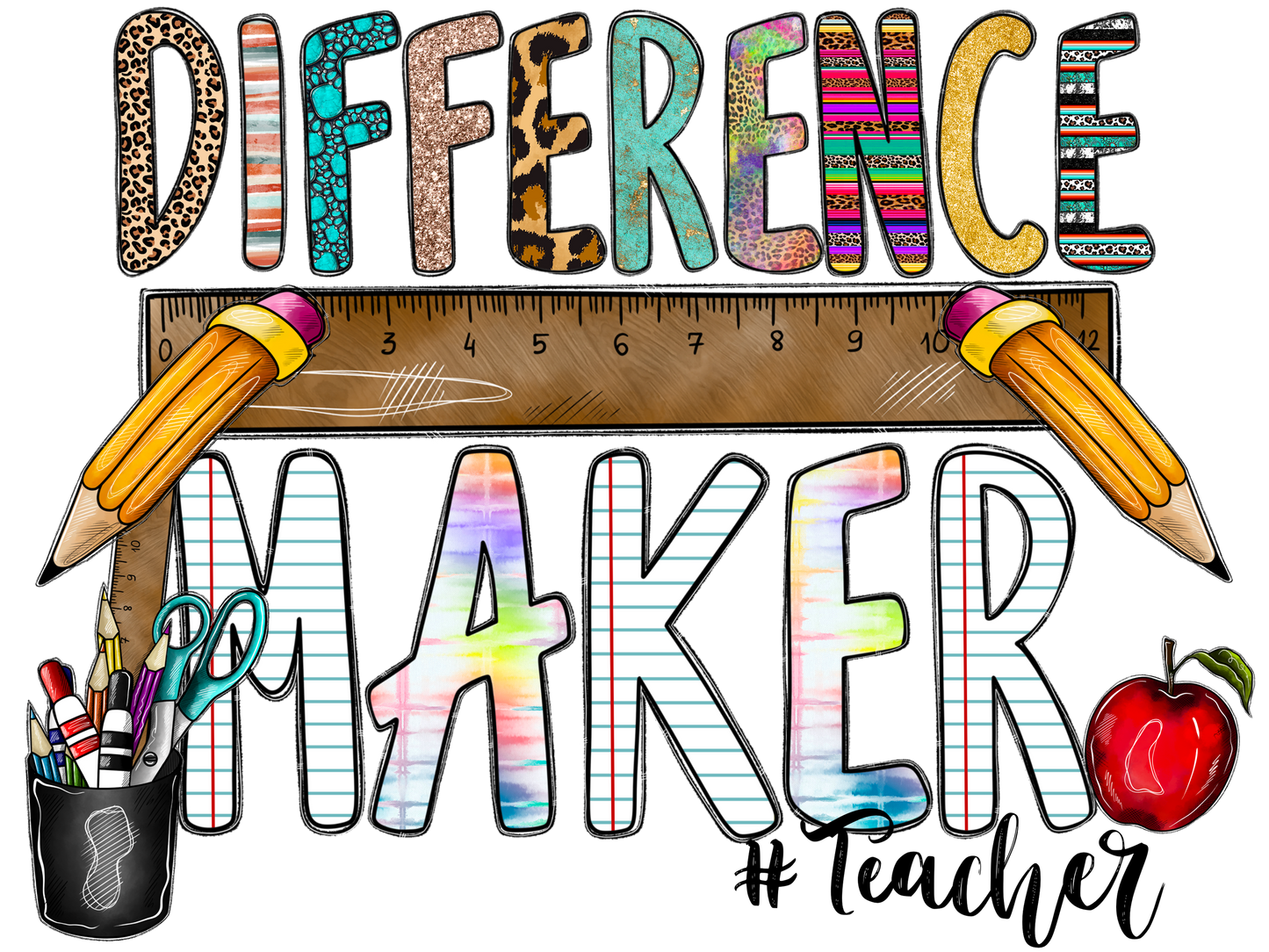 Difference Maker Teacher Vinyl Sticker