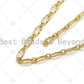 BestBeads&Beyond - 4mm Gold Flat Oval Linked Chain by Yard, Dainty  Delicate Oval Link Chain, Gold Plated Brass Chain, Wholesale Chain, sku#LK124: Gold / 1 yard (3 feet)