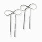 SOPHIA WHOLESALE - Ribbon bow snake chain earring: Gold / ONE SIZE