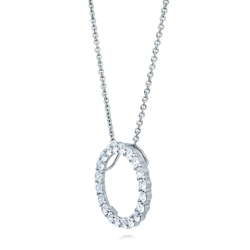 Silver Open Circle Necklace