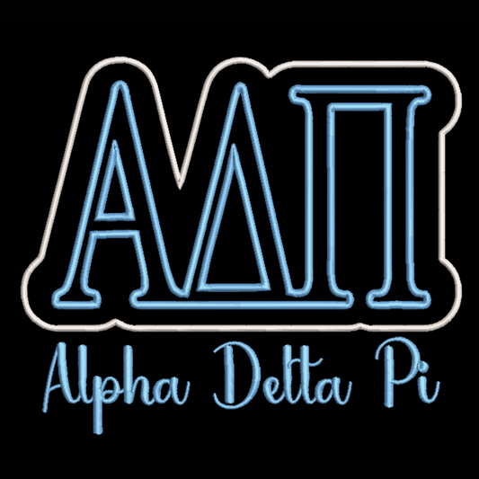 Alpha Delta Pi Double Applique