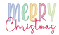 Merry Christmas Embroidery Design