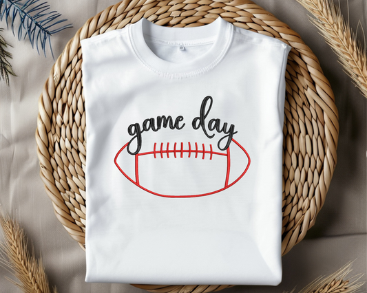 Game Day Football Embroidery