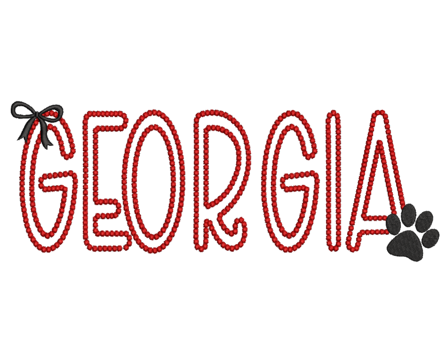 Georgia Motif Dot Embroidery