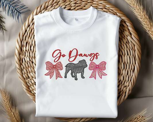 Go Dawgs Embroidery Files