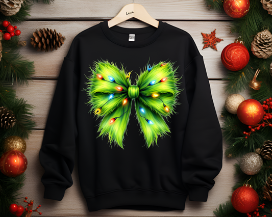 Green Monster Bow Sweatshirt