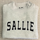 Mock Split Neck Oversized Sweatshirt