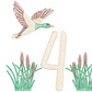 Flying Duck Embroidery