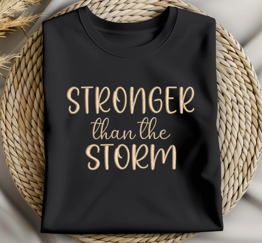 Stronger than the Storm Embroidery