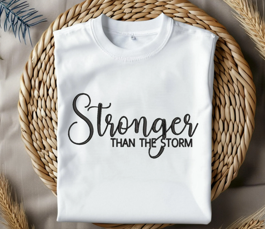 Stronger than the Storm Embroidery