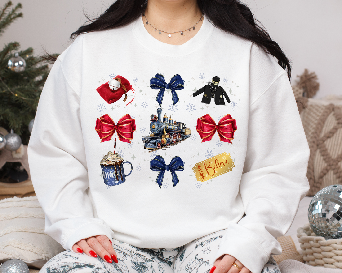 Polar Express-Inspired Sweatshirts