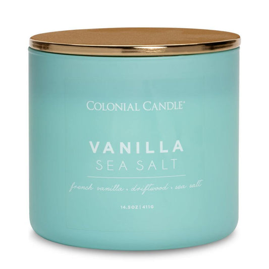 MVP Group International INC - Pop of Color Vanilla Sea Salt, 3 Wick, 14.5oz