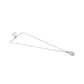 WJW - 18K PVD Coated Stainless Steel Round Pendant Necklace with CZ Accents: Gold