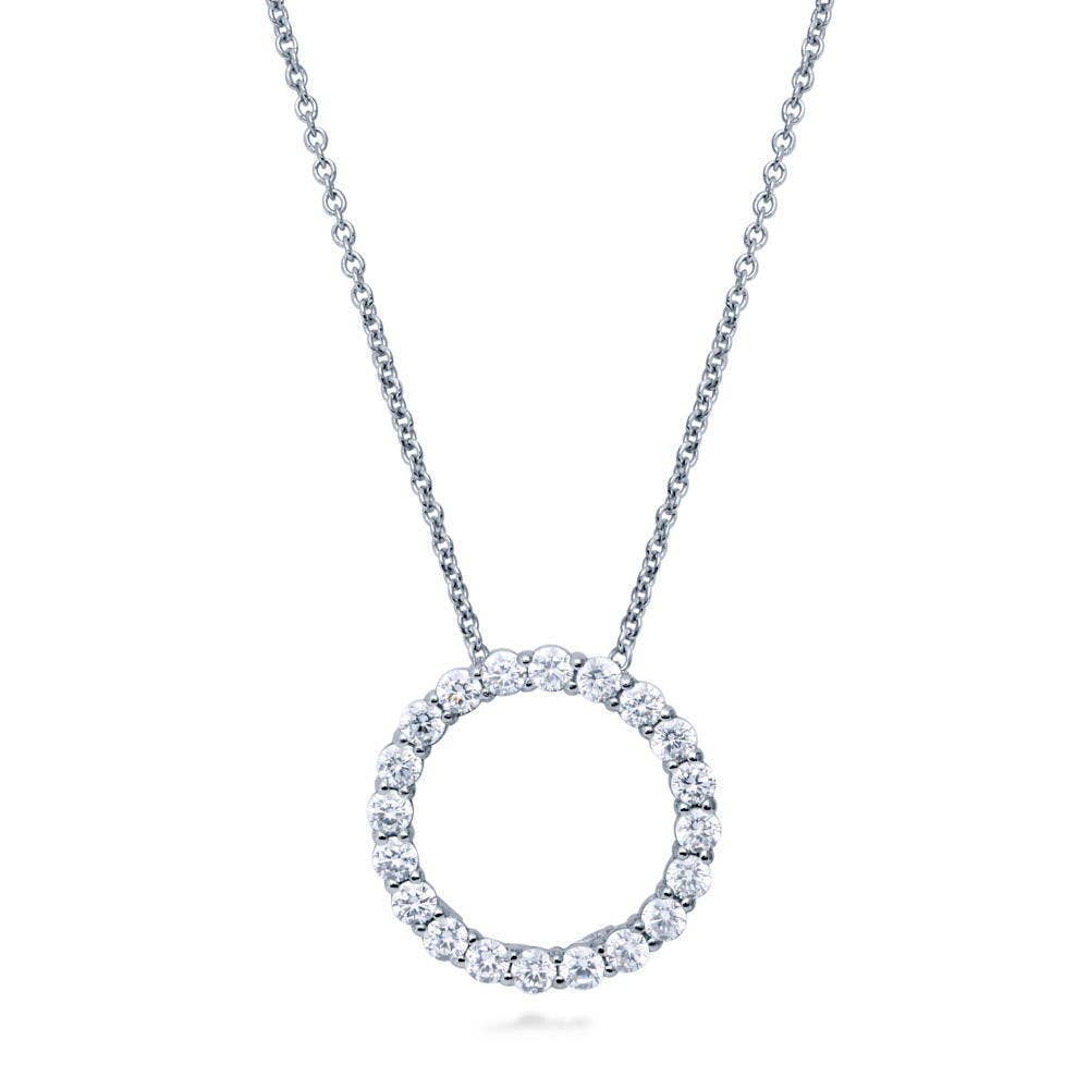 Silver Open Circle Necklace